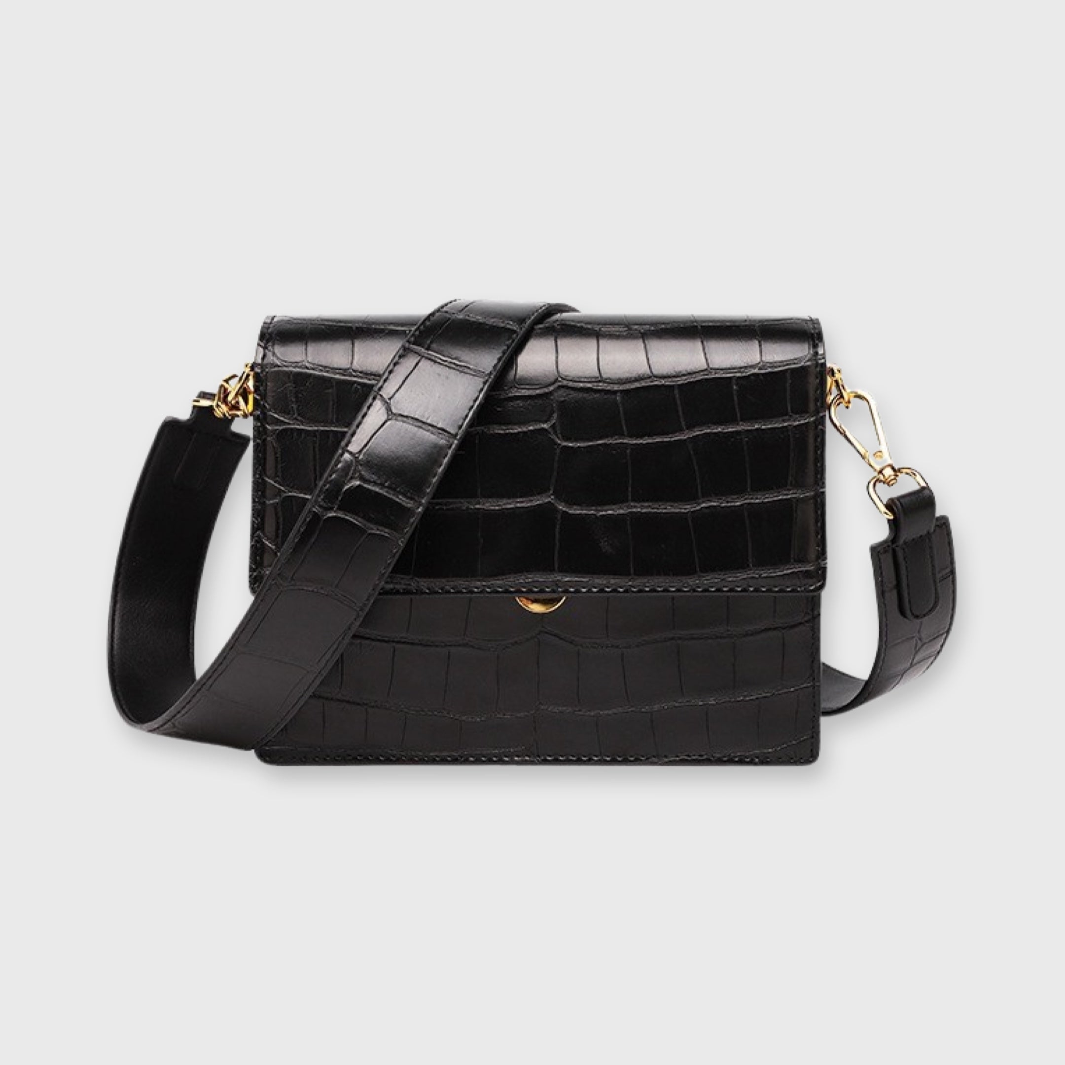 Compact Flap Crossbody Bag