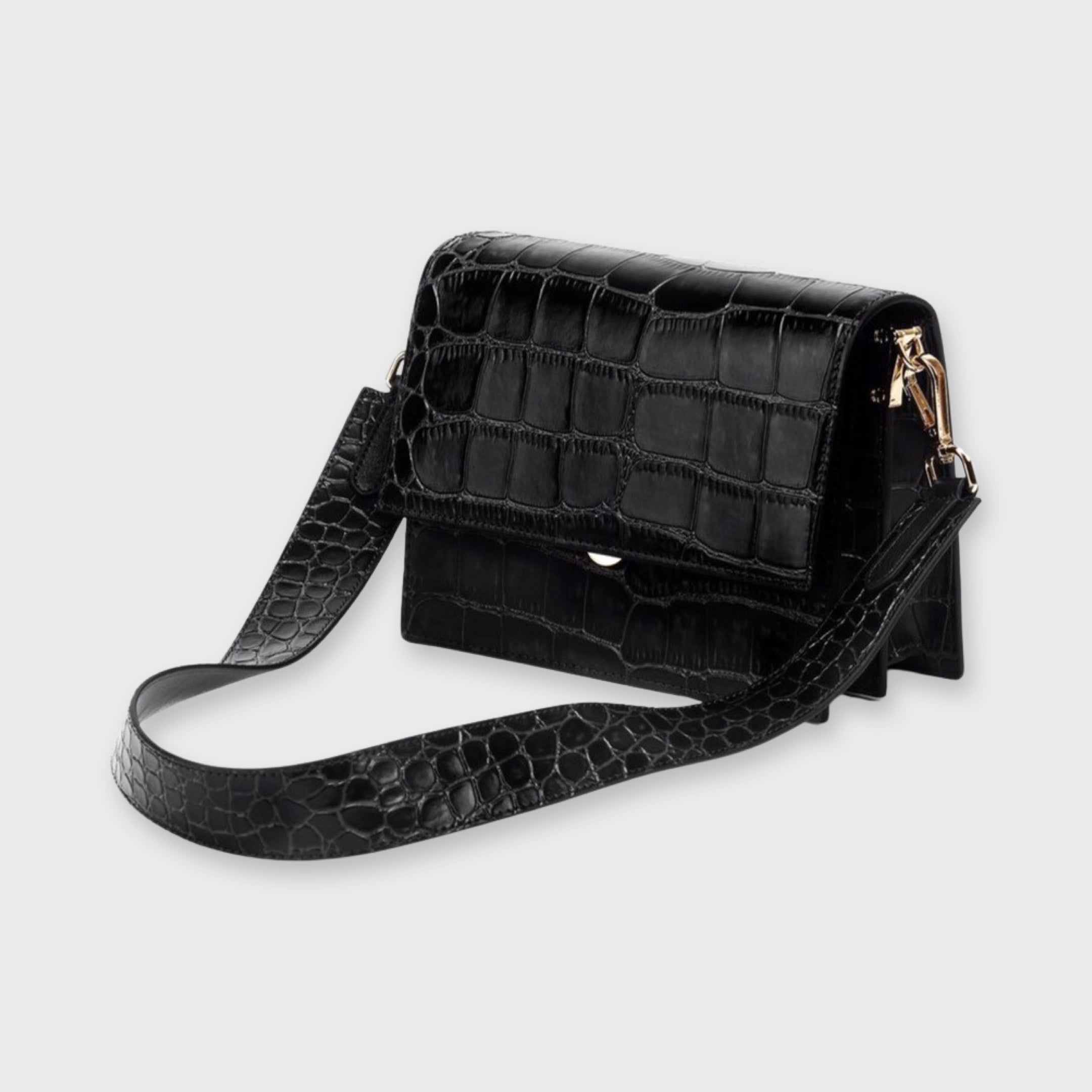 Compact Flap Crossbody Bag