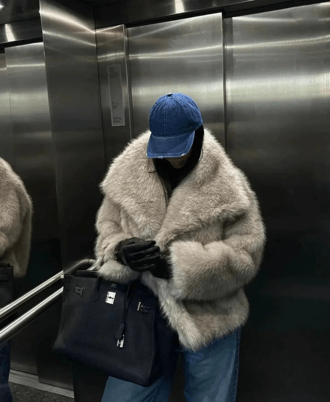 Plush Oversized Faux Fur Winter Coat for Women