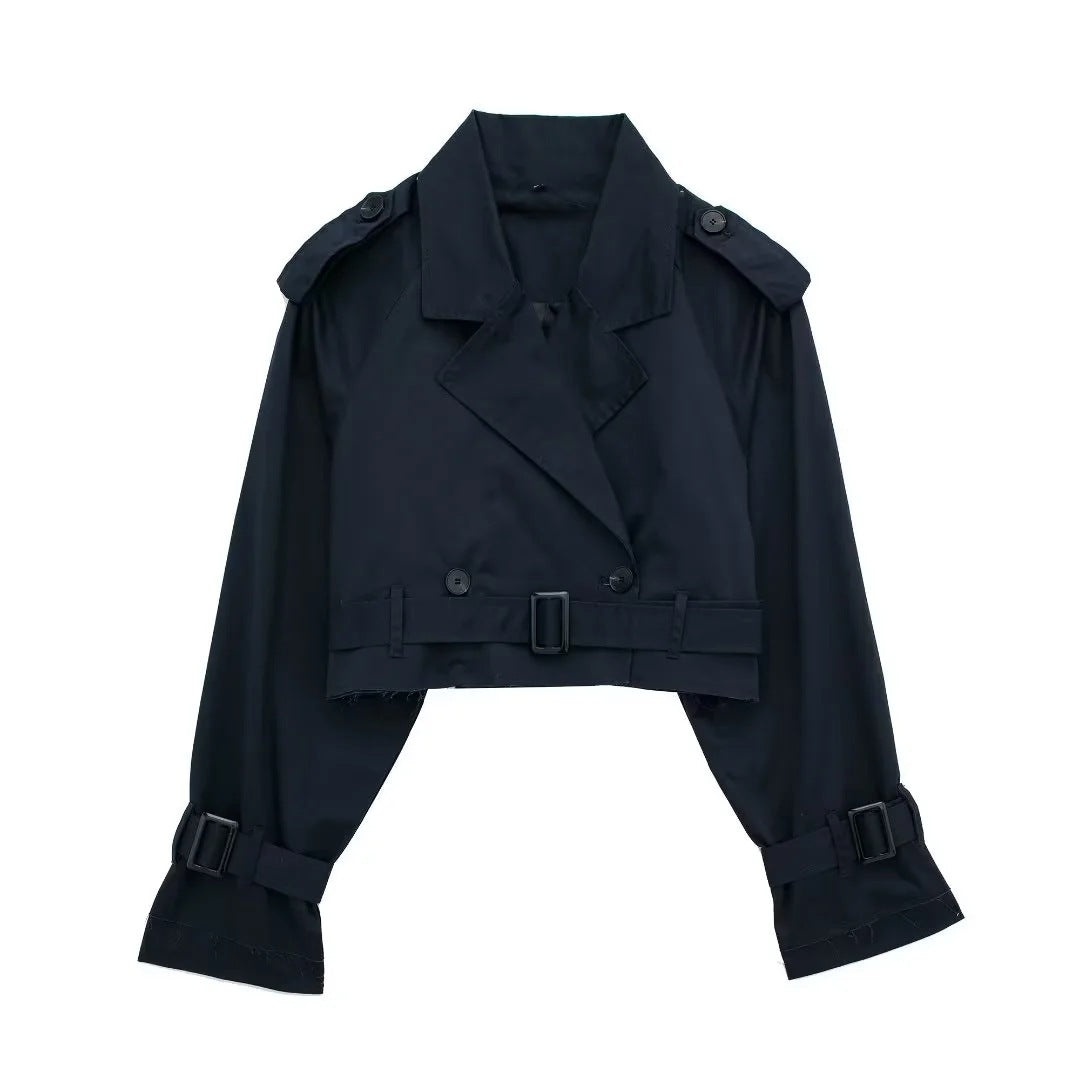 Lilia - Chic Short Trench Coat