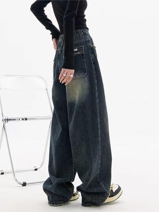 Nadja - Retro Washed Baggy Jeans