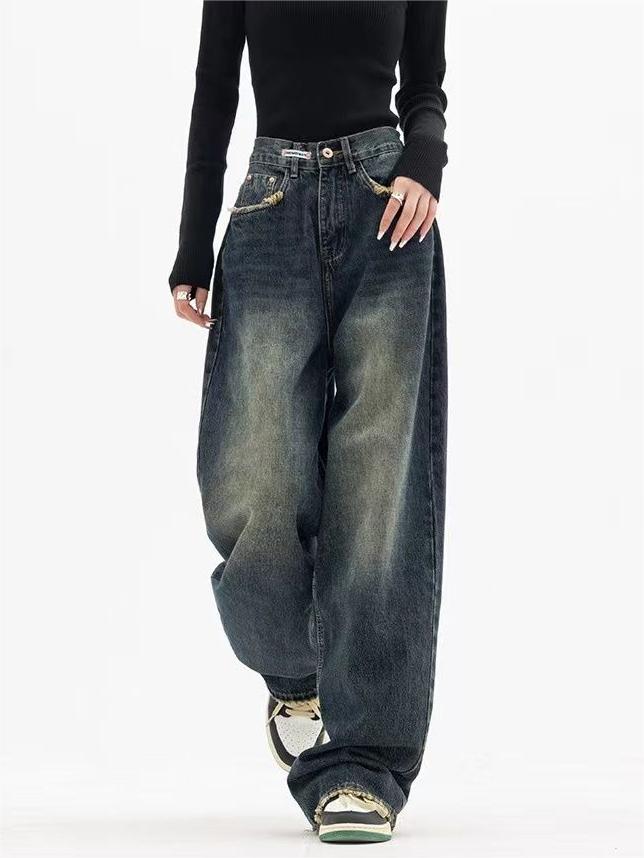Nadja - Retro Washed Baggy Jeans