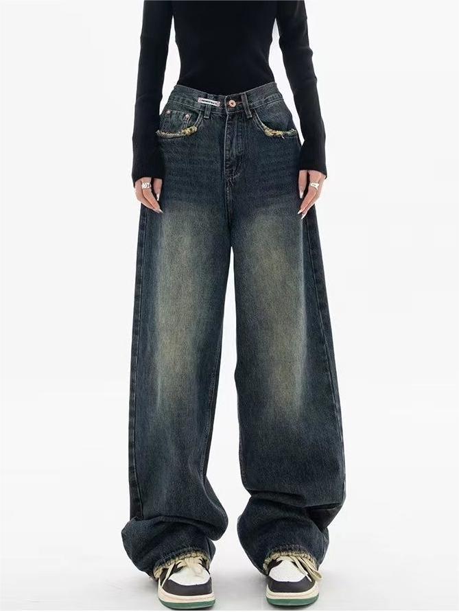 Nadja - Retro Washed Baggy Jeans
