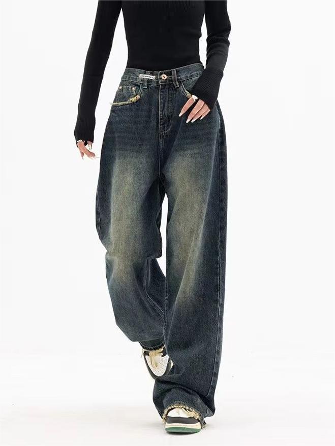 Nadja - Retro Washed Baggy Jeans