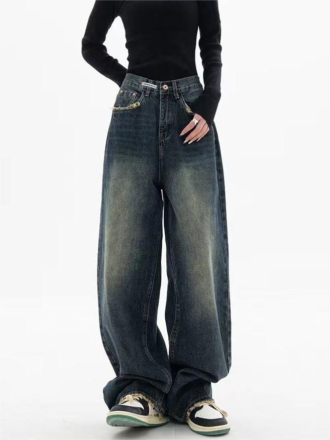 Nadja - Retro Washed Baggy Jeans