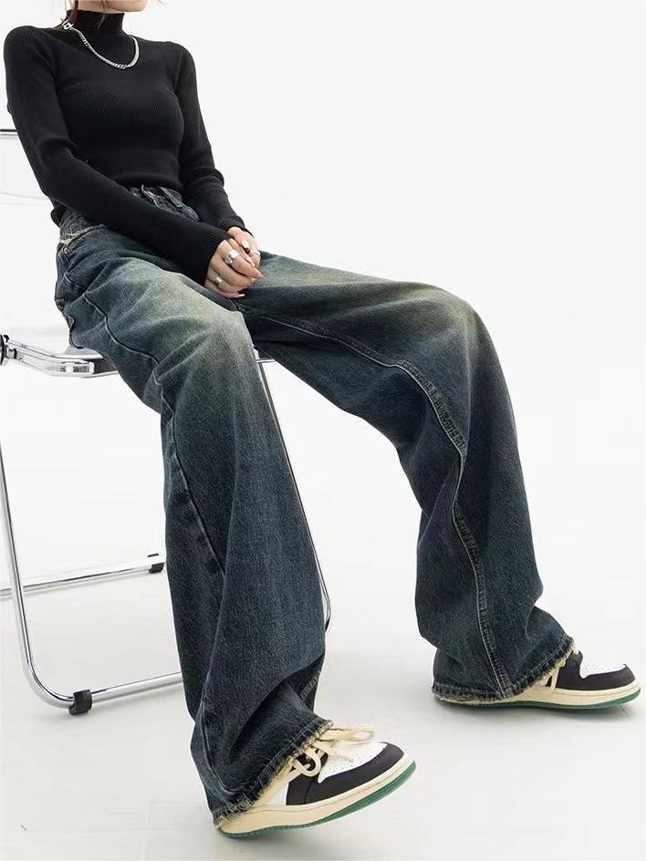 Nadja - Retro Washed Baggy Jeans