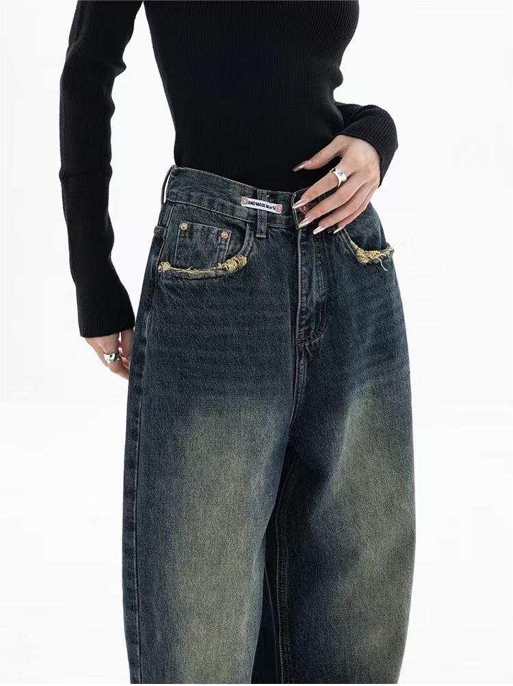 Nadja - Retro Washed Baggy Jeans