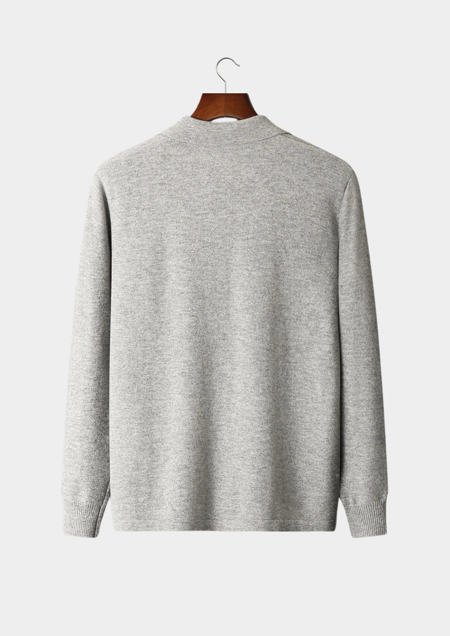 Premium Extra-Fine Merino Wool Polo Cardigan