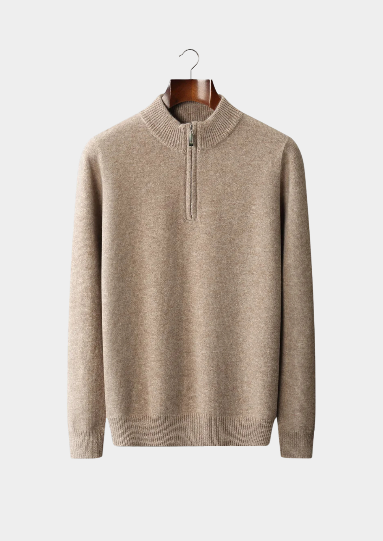Premium Extra-Fine Merino Wool Half-Zip Sweater