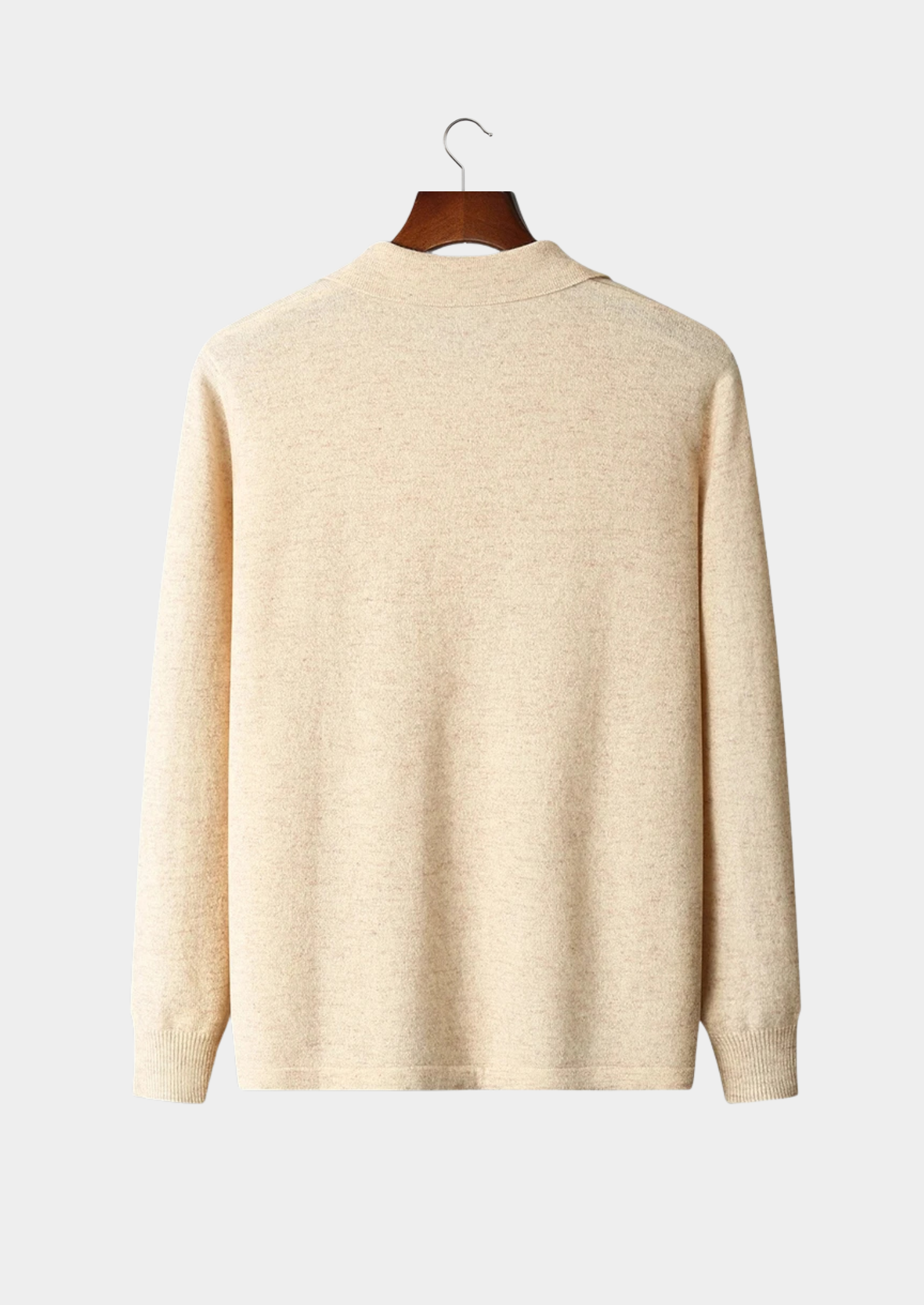 Premium Extra-Fine Merino Wool Polo Cardigan