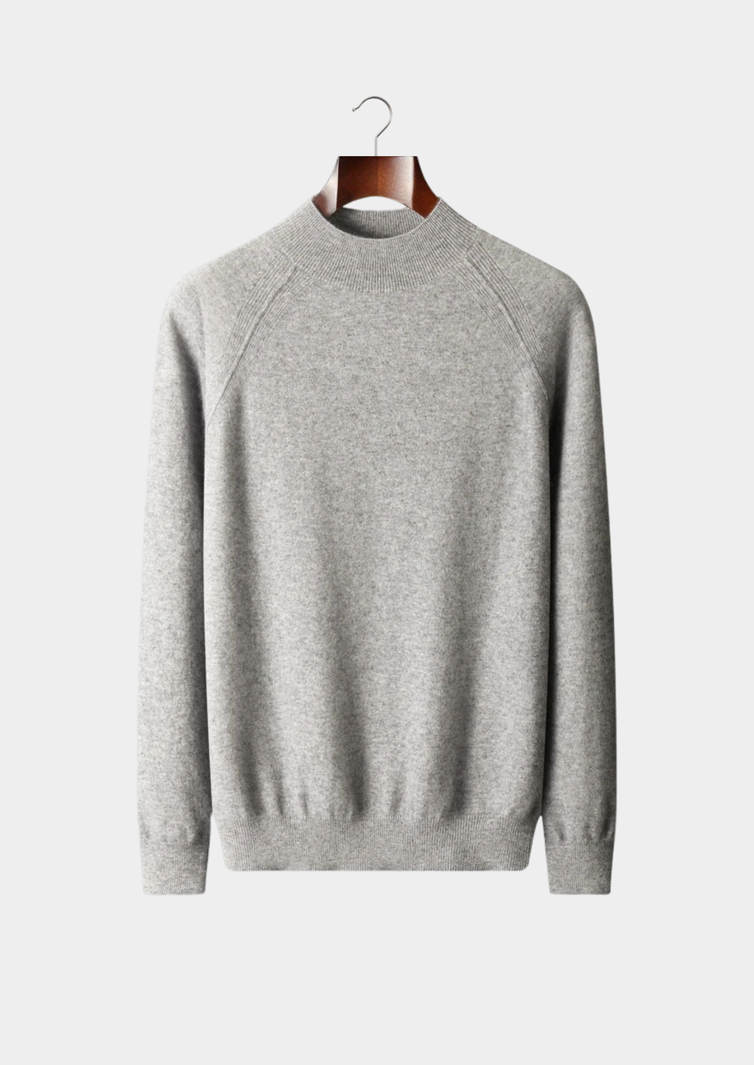 Premium Extra-Fine Merino Wool Raglan Mock Neck
