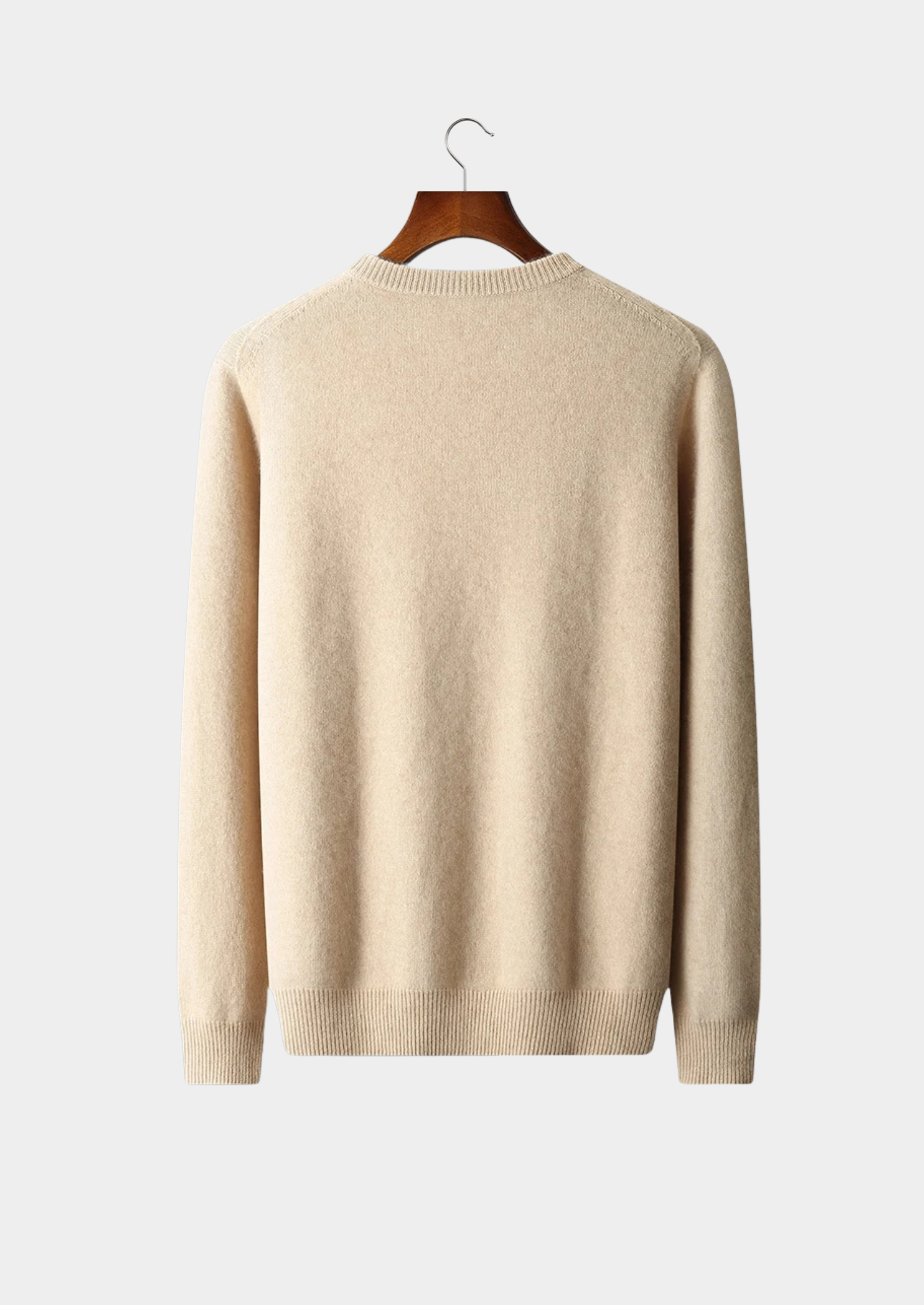 Premium Extra-Fine Merino Wool Classic Crew Neck Sweater