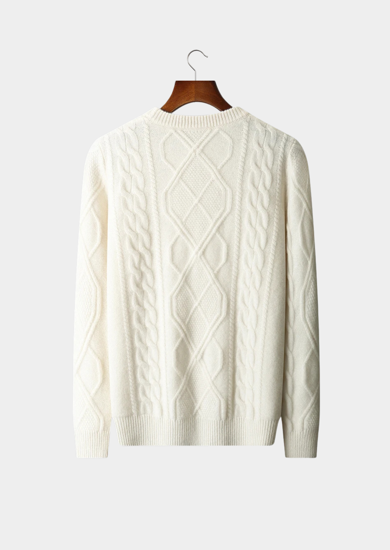 Premium Extra-Fine Merino Wool Winter Crew Neck Sweater