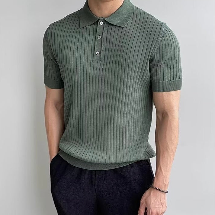 GIMCHEON Knit Polo Top