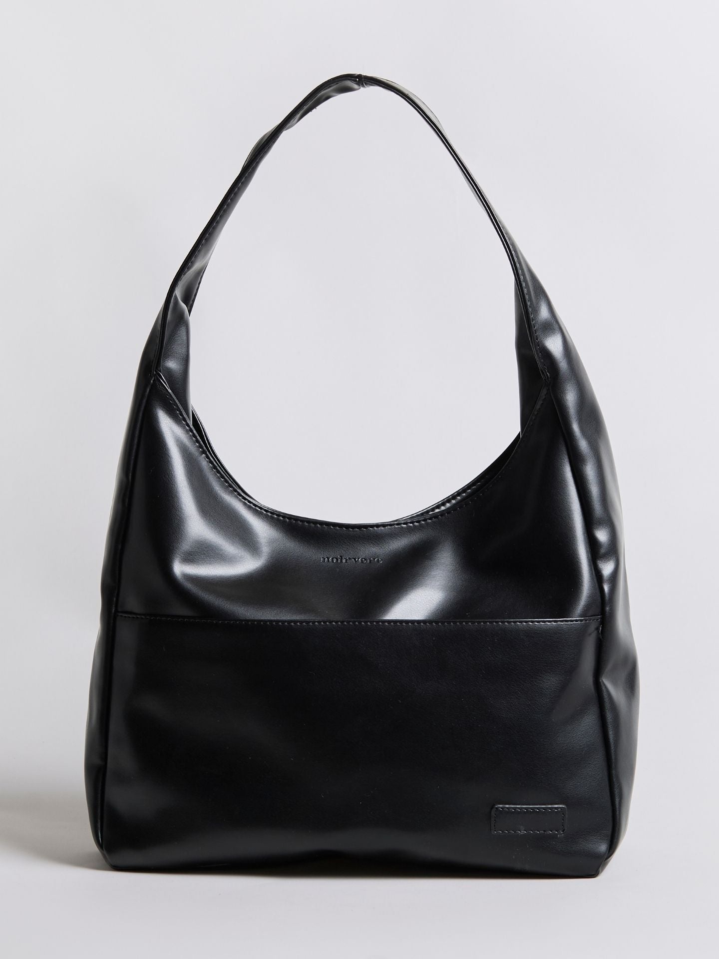 Simple Vegan Hobo Shoulder Bag - Empty Design