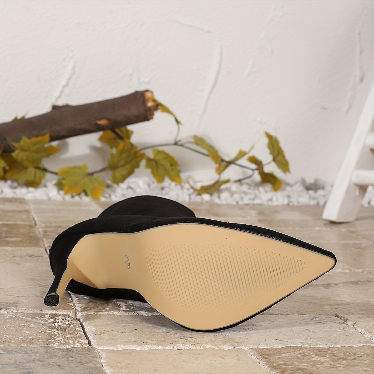 Elise - Pointed Toe High Heel Chelsea Boots