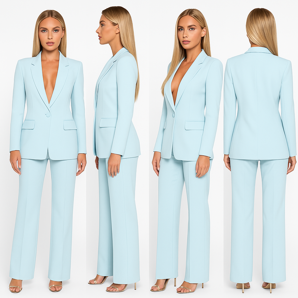 Olivia - Chic Two-Piece Blazer Suit with Sophisticated Elegance