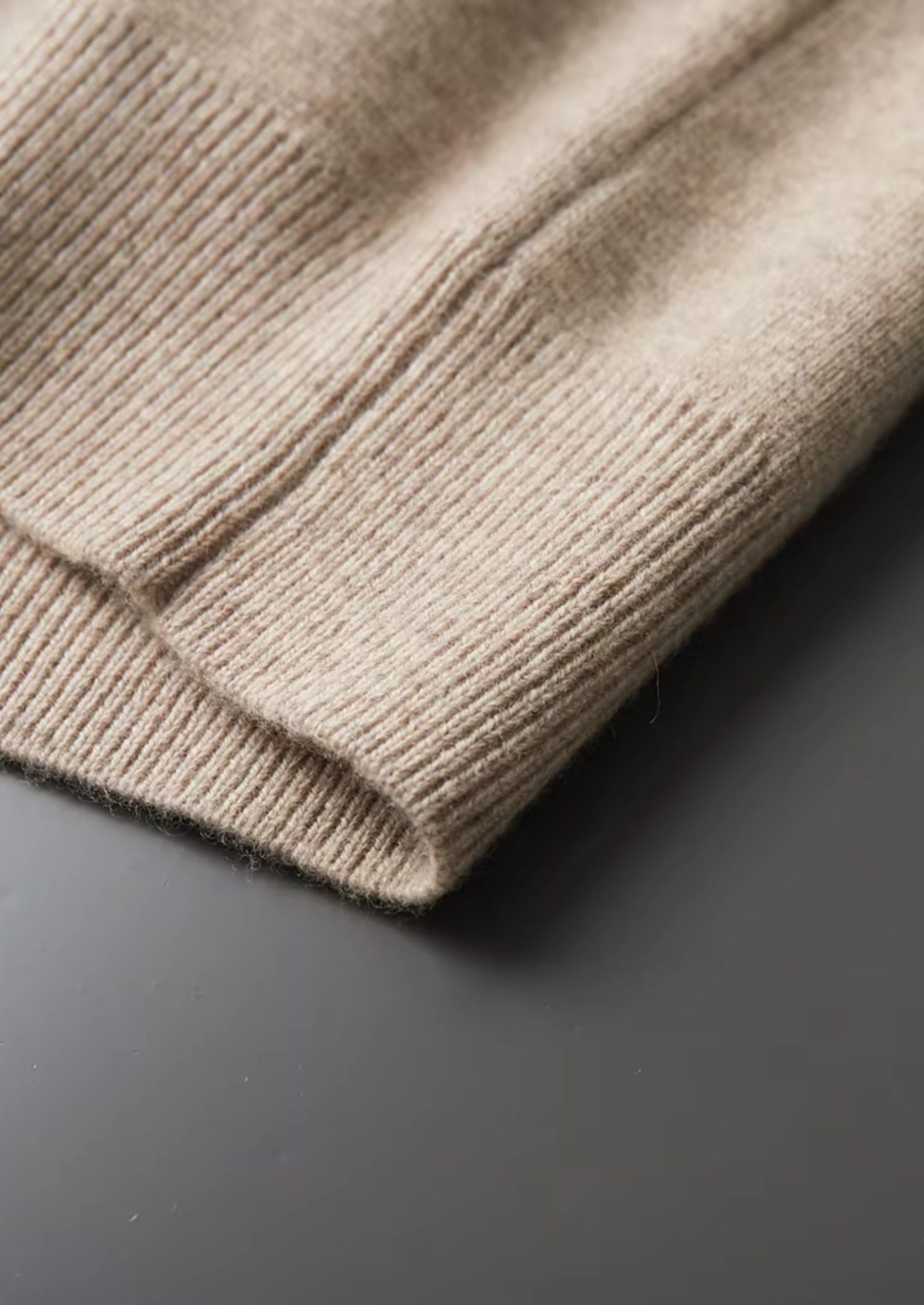 Premium Extra-Fine Merino Wool Zip Polo Cardigan