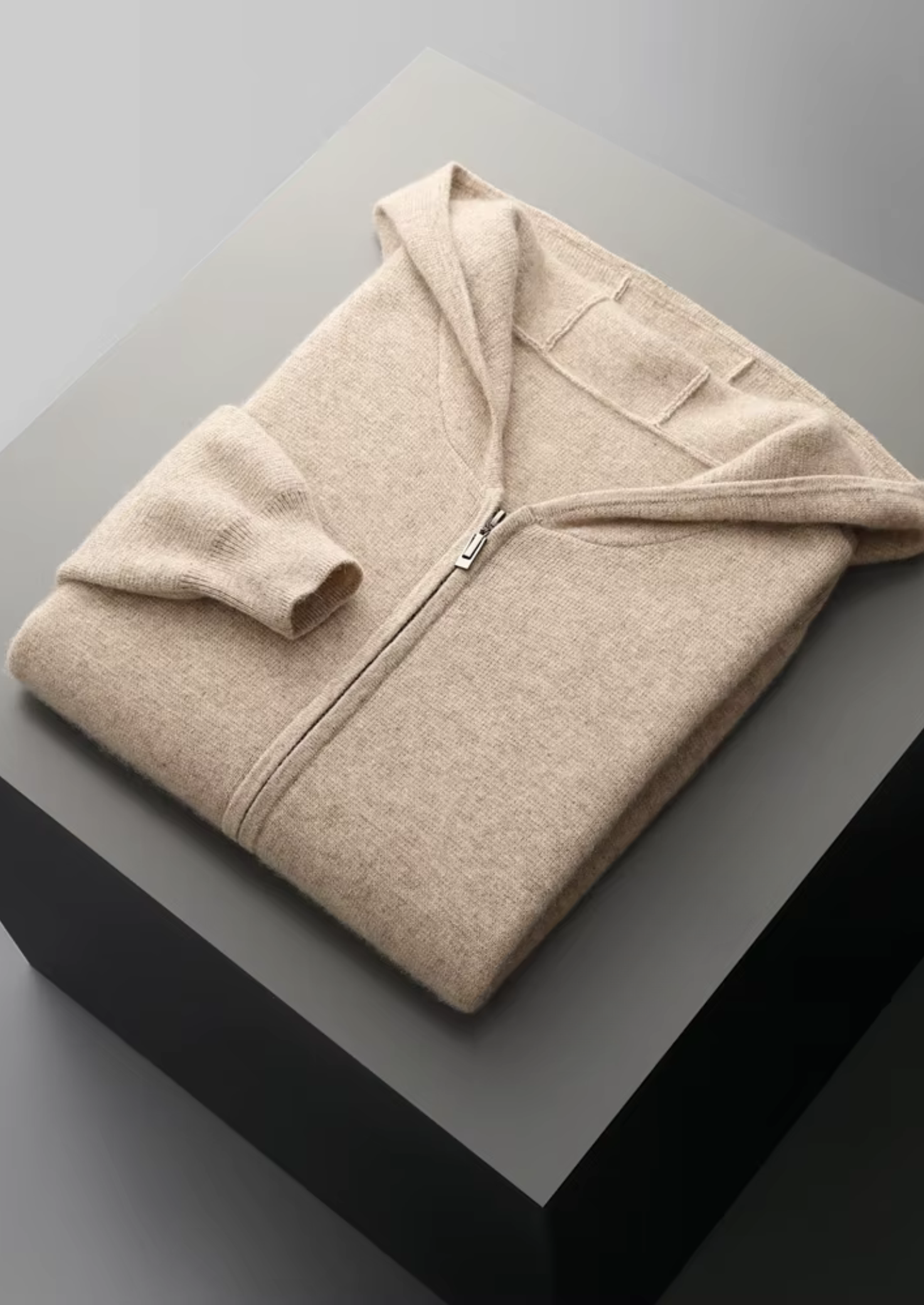 Premium Extra-Fine Merino Wool Zipper Hoodie