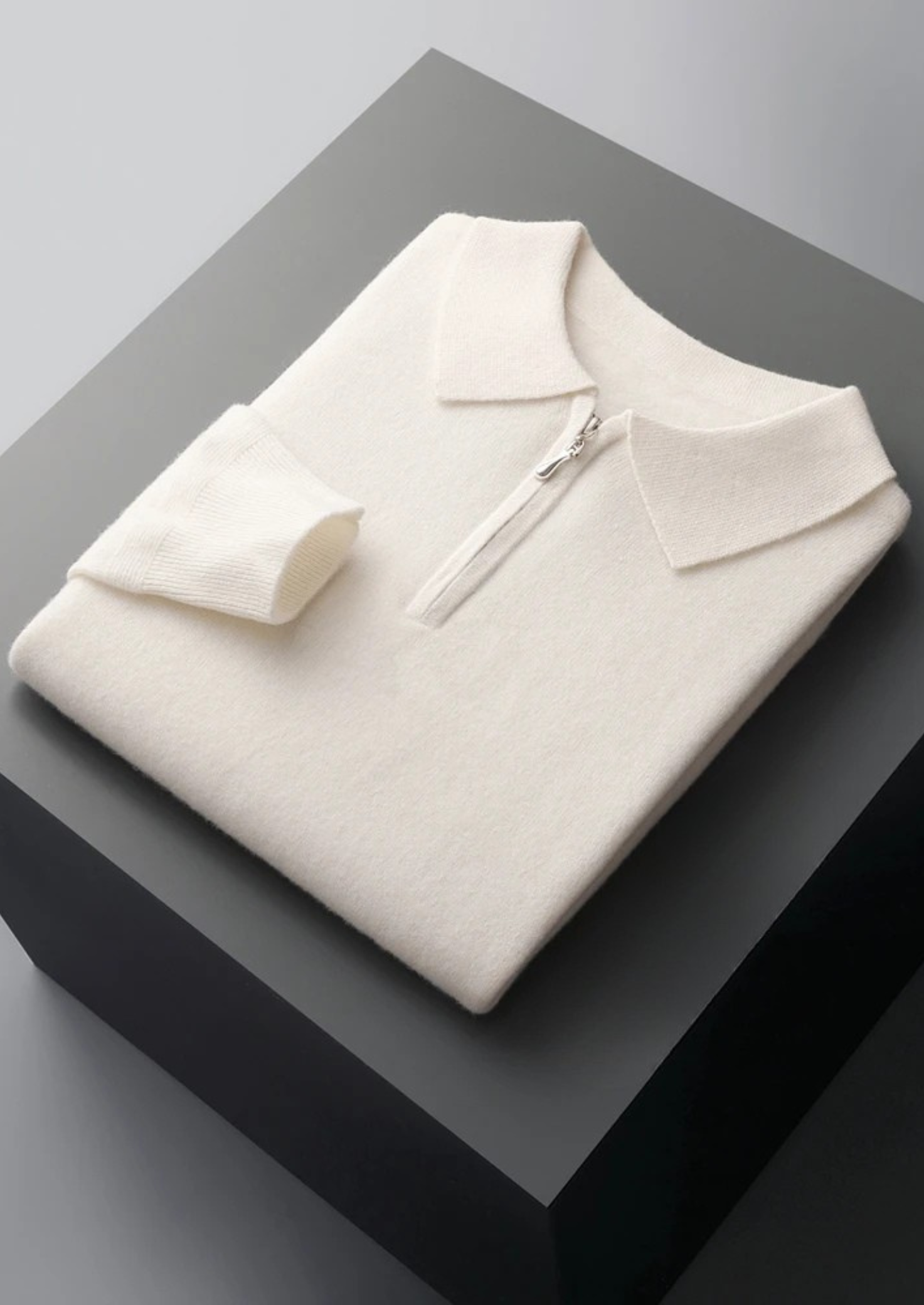 Premium Extra-Fine Merino Wool Half-Zip Polo