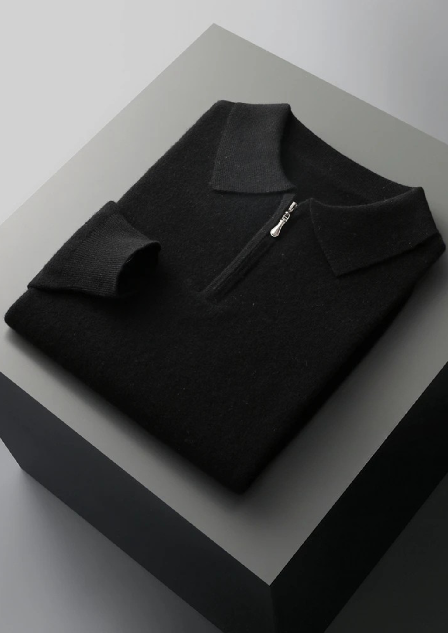 Premium Extra-Fine Merino Wool Half-Zip Polo