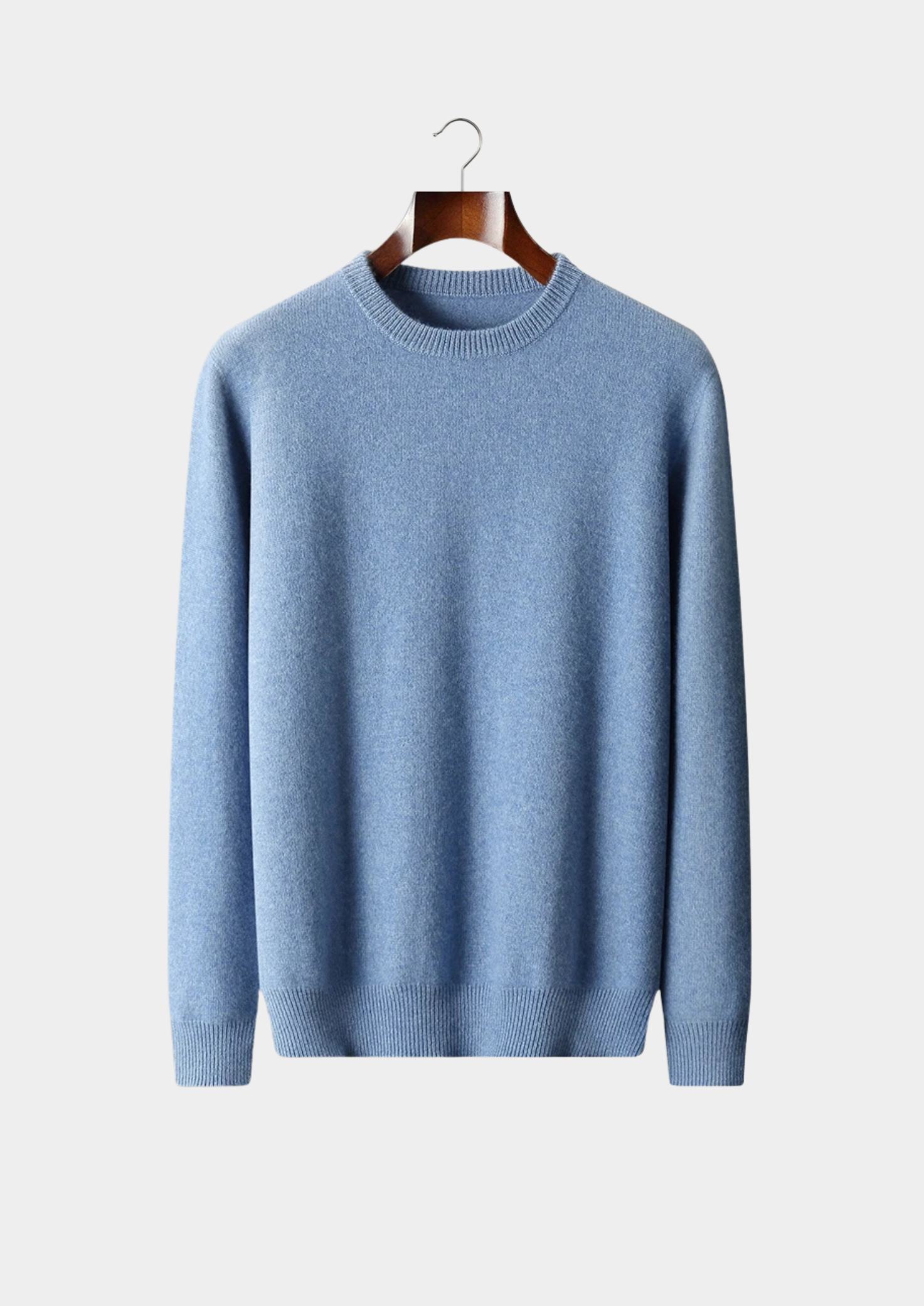 Premium Extra-Fine Merino Wool Classic Crew Neck Sweater