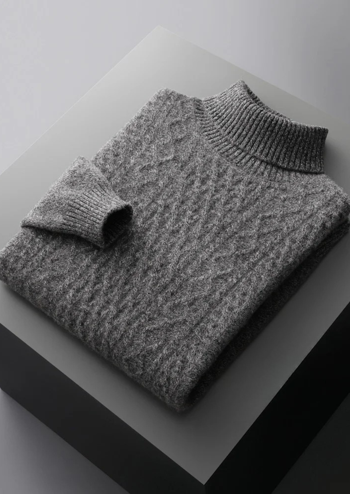 Premium Extra-Fine Merino Wool Roll Neck for Winter