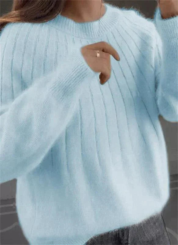 Fluffy Knitted Jumper for Women