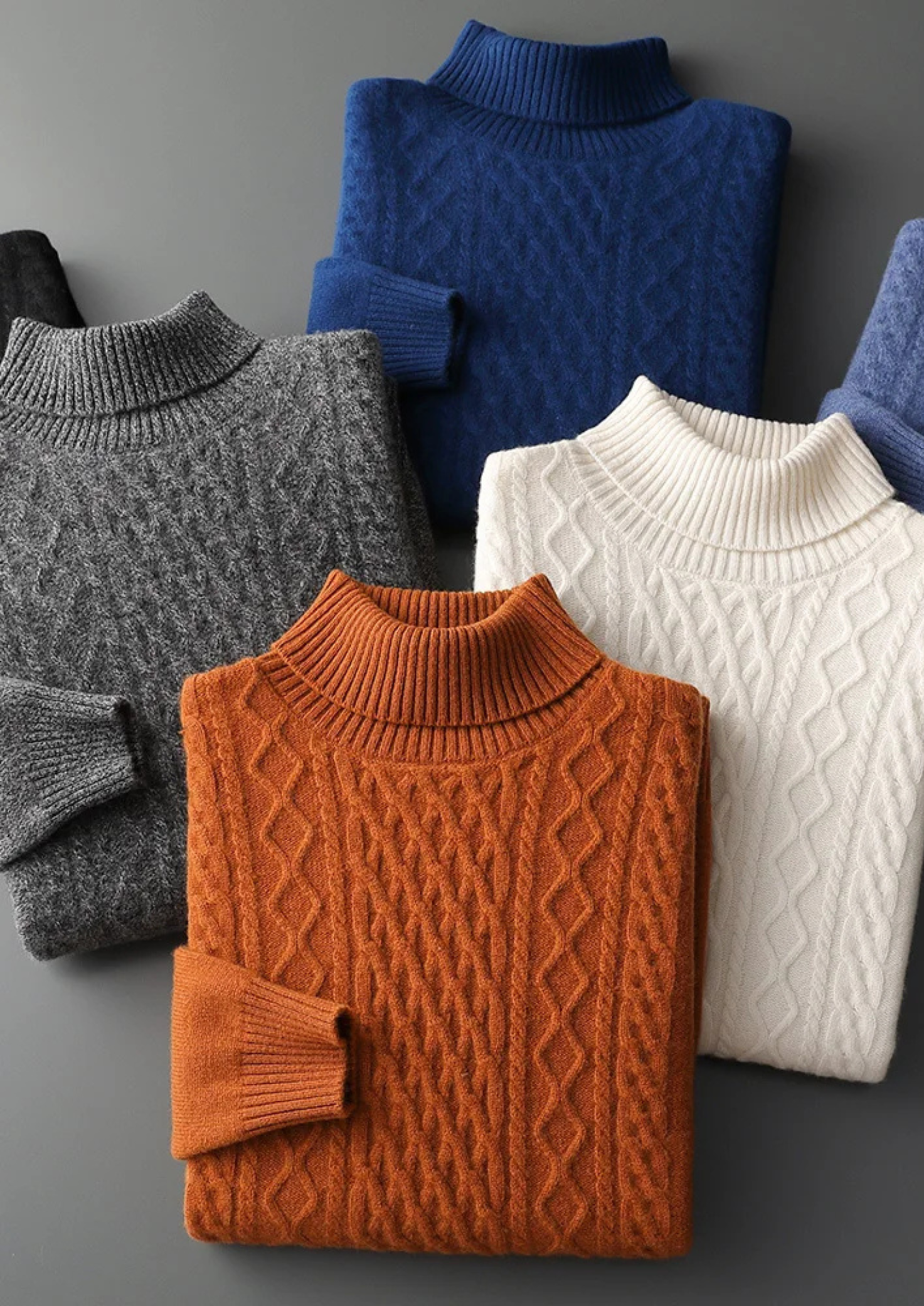 Premium Extra-Fine Merino Wool Roll Neck for Winter
