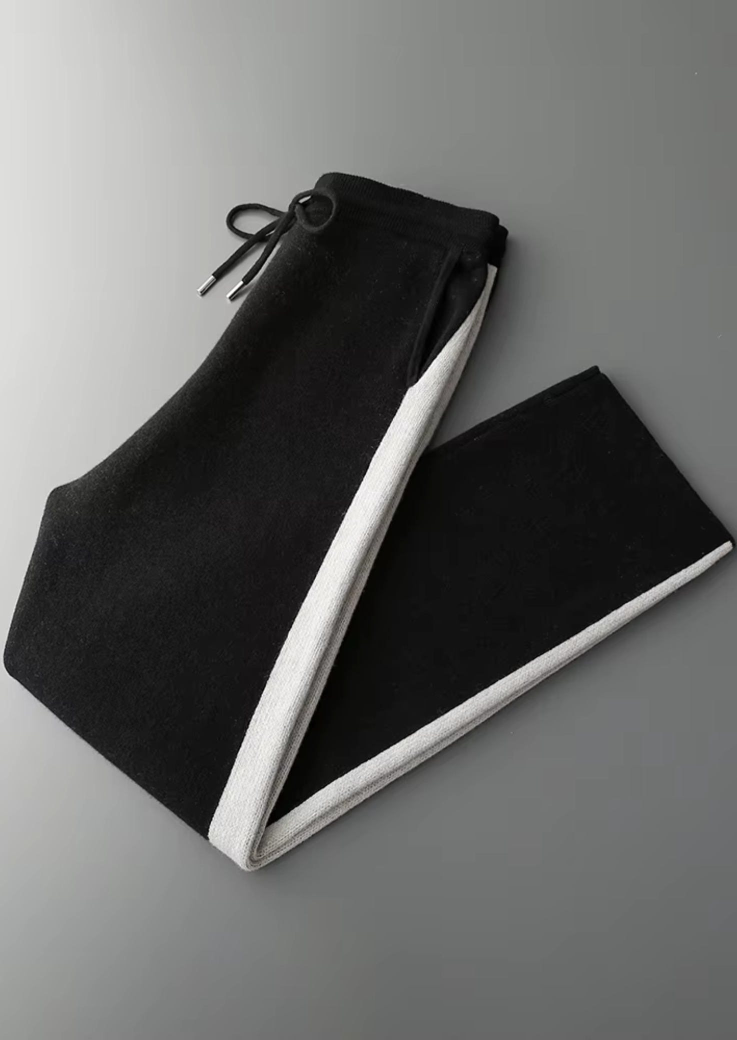 Luxurious Extra-Fine Merino Wool Wide-Leg Leisure Pants