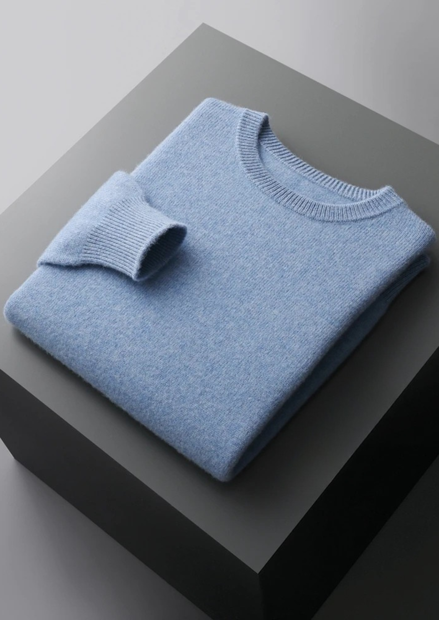 Premium Extra-Fine Merino Wool Classic Crew Neck Sweater