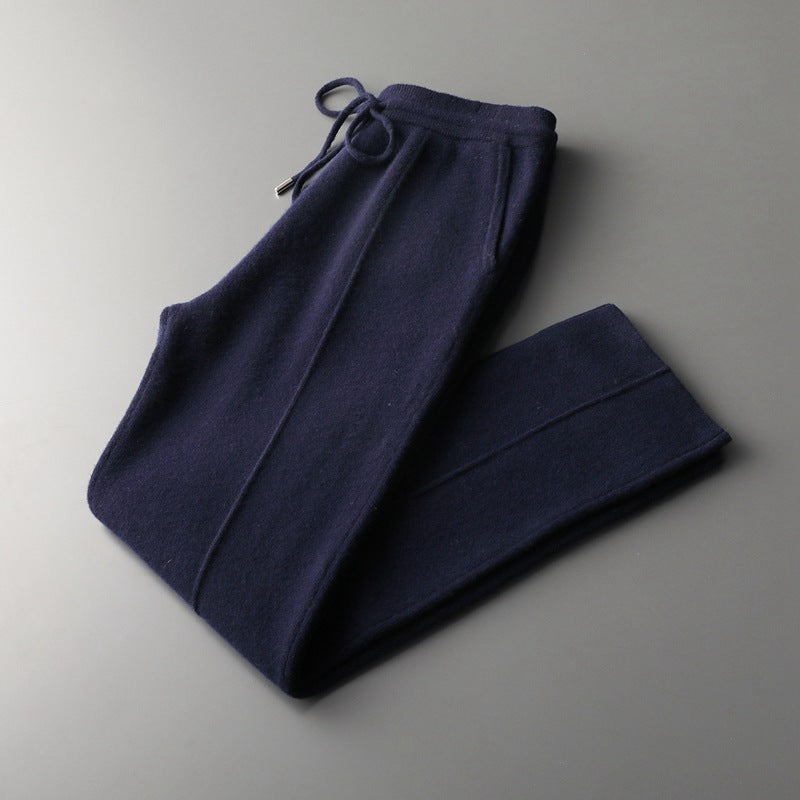 Premium Extra-Fine Merino Wool Relaxed Trousers