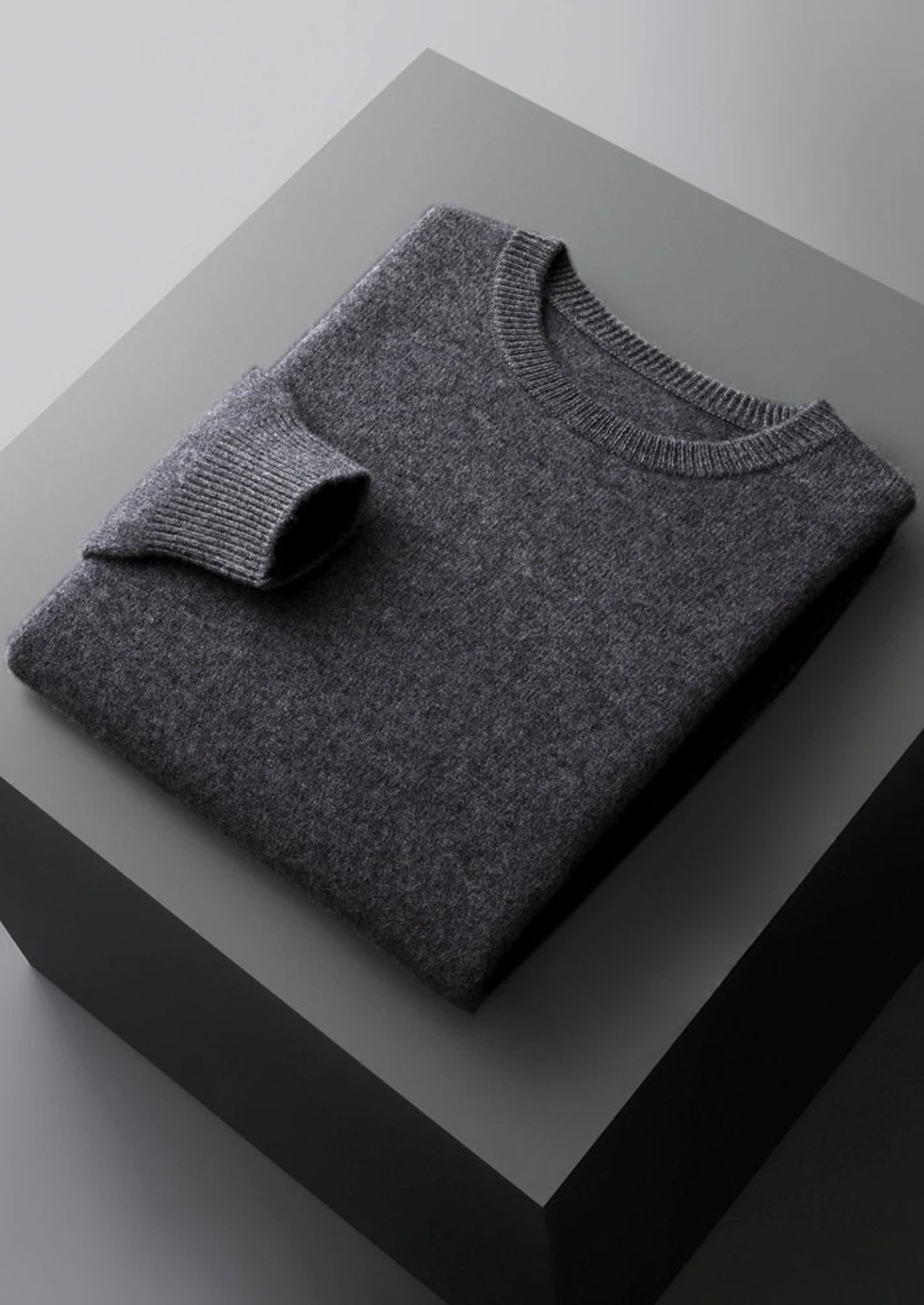 Premium Extra-Fine Merino Wool Classic Crew Neck Sweater
