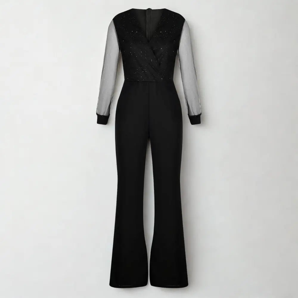 Marwa - Chic Jumpsuit with Sparkling Glitter Top