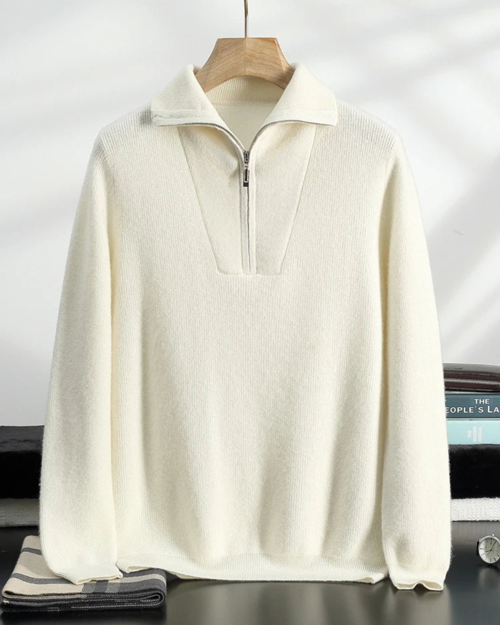Half-Zip Cashmere Jumper from Portofino