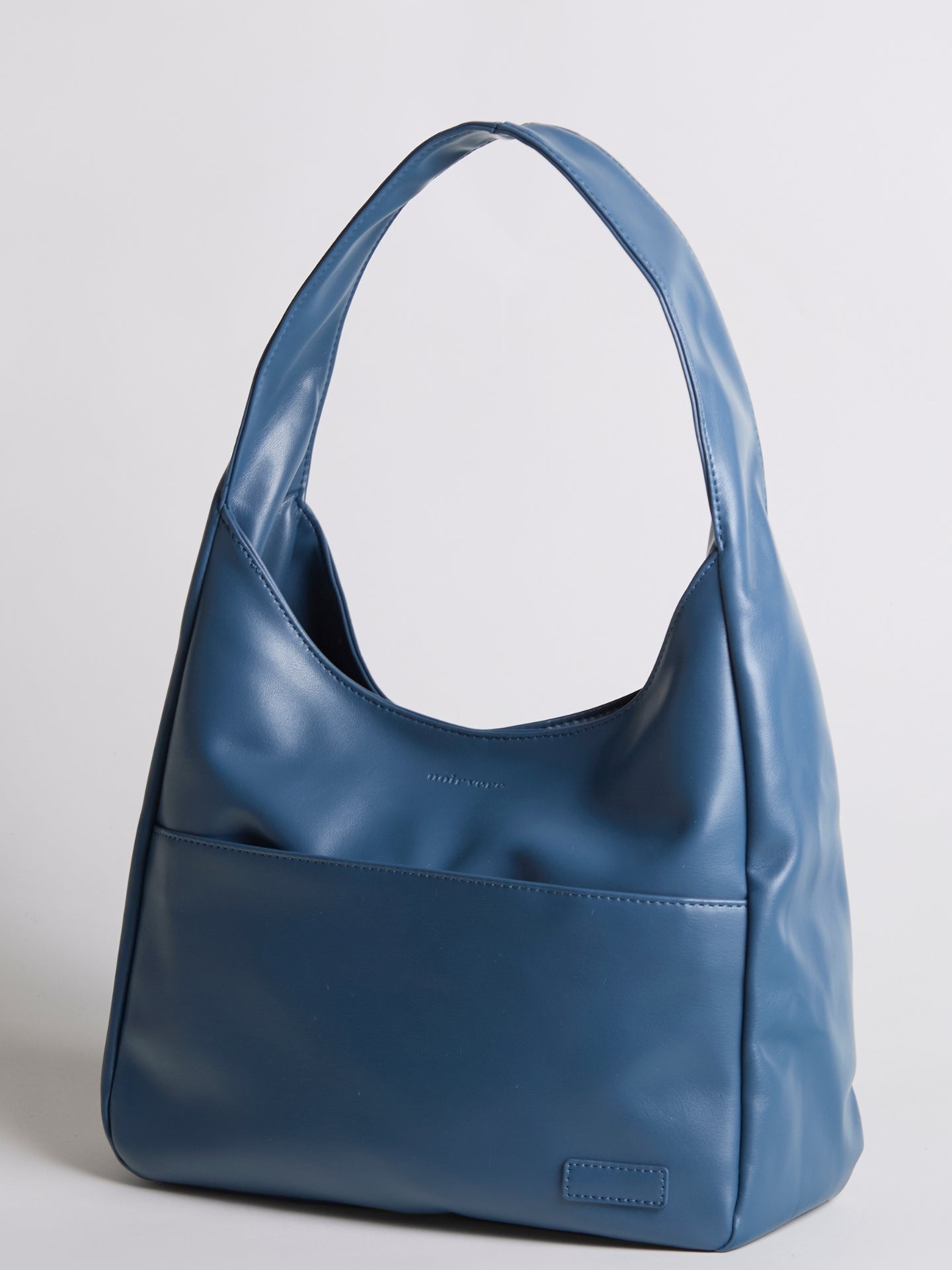Simple Vegan Hobo Shoulder Bag - Empty Design