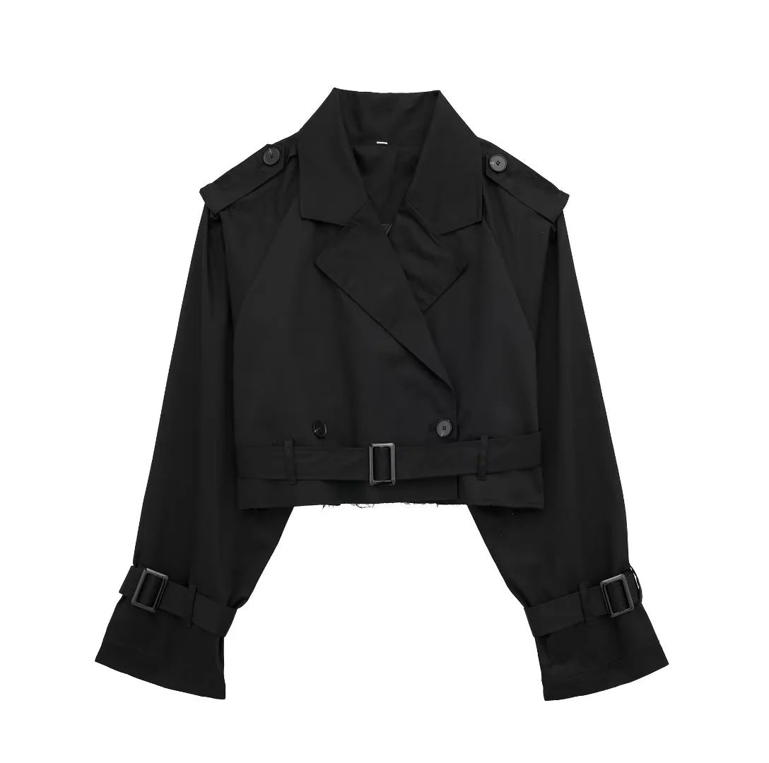 Lilia - Chic Short Trench Coat