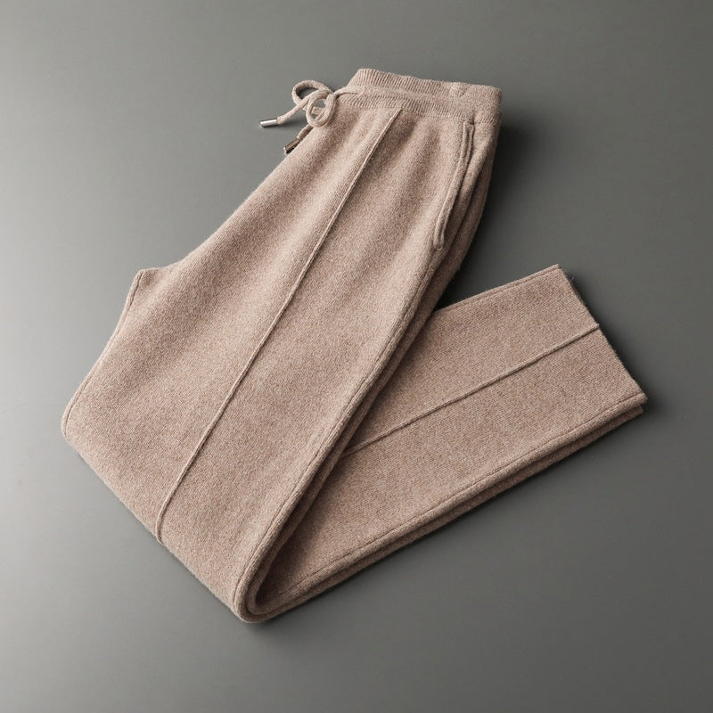 Premium Extra-Fine Merino Wool Relaxed Trousers