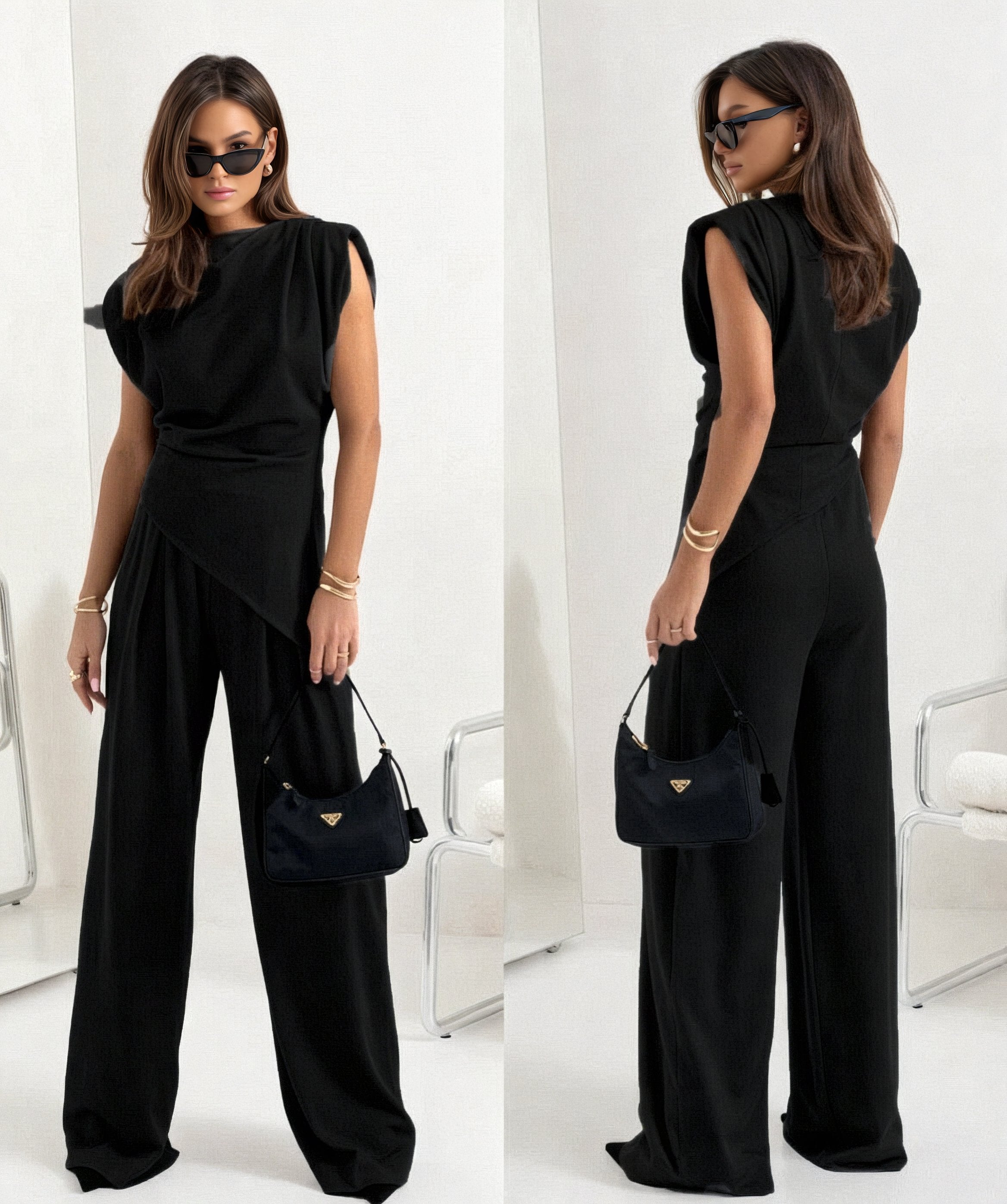 Mette - Stylish Sleeveless Two-Piece Ensemble