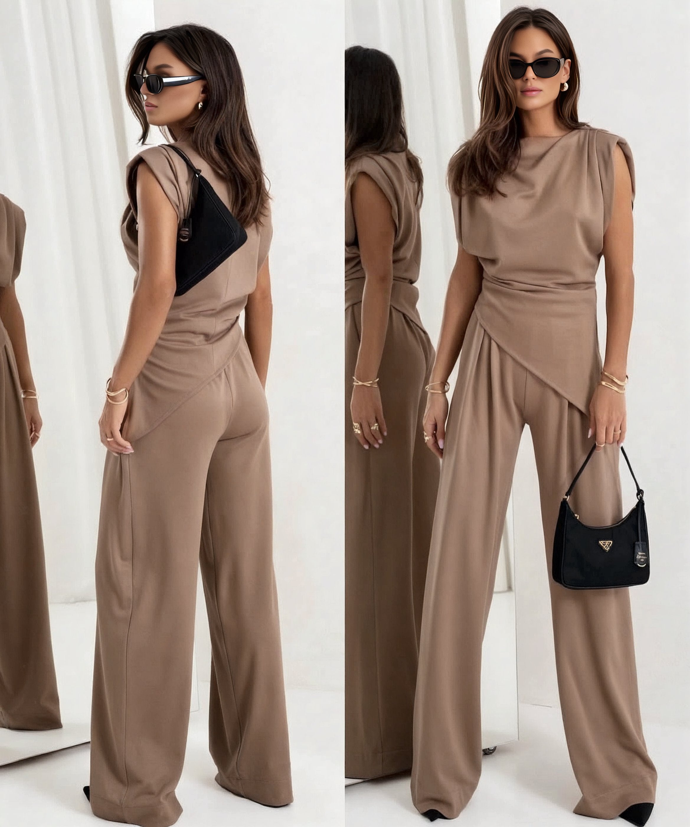 Mette - Stylish Sleeveless Two-Piece Ensemble