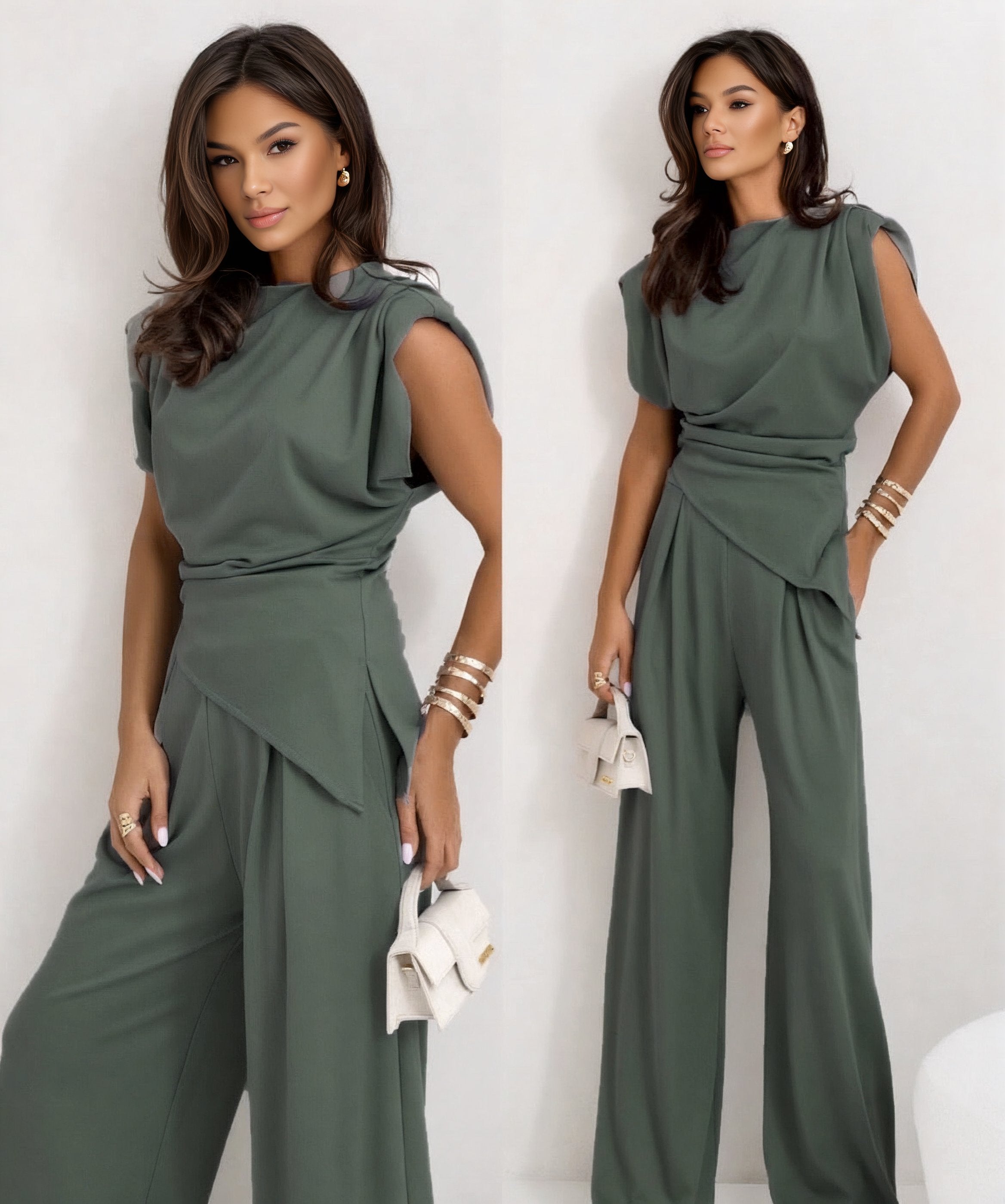 Mette - Stylish Sleeveless Two-Piece Ensemble