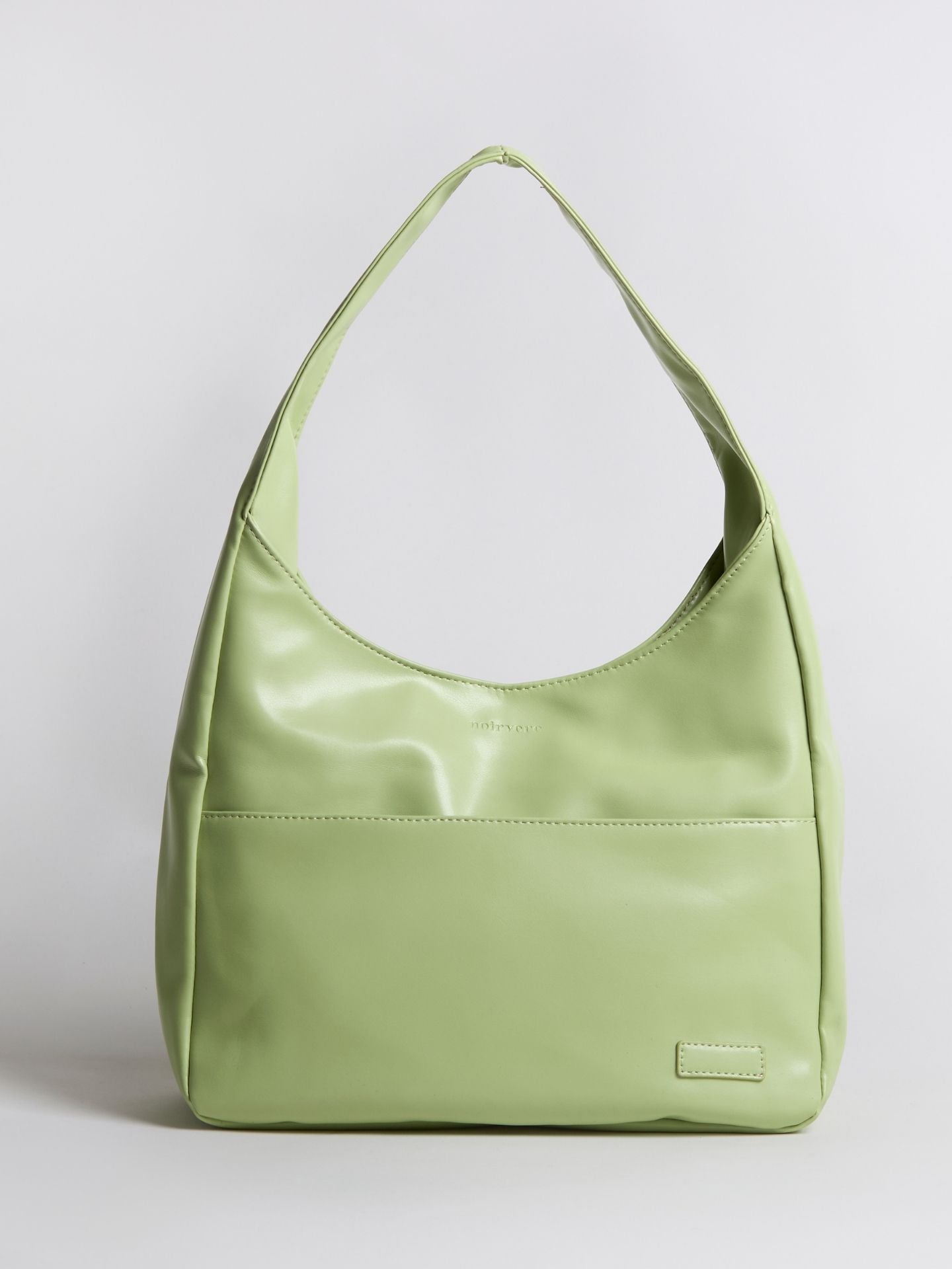 Simple Vegan Hobo Shoulder Bag - Empty Design