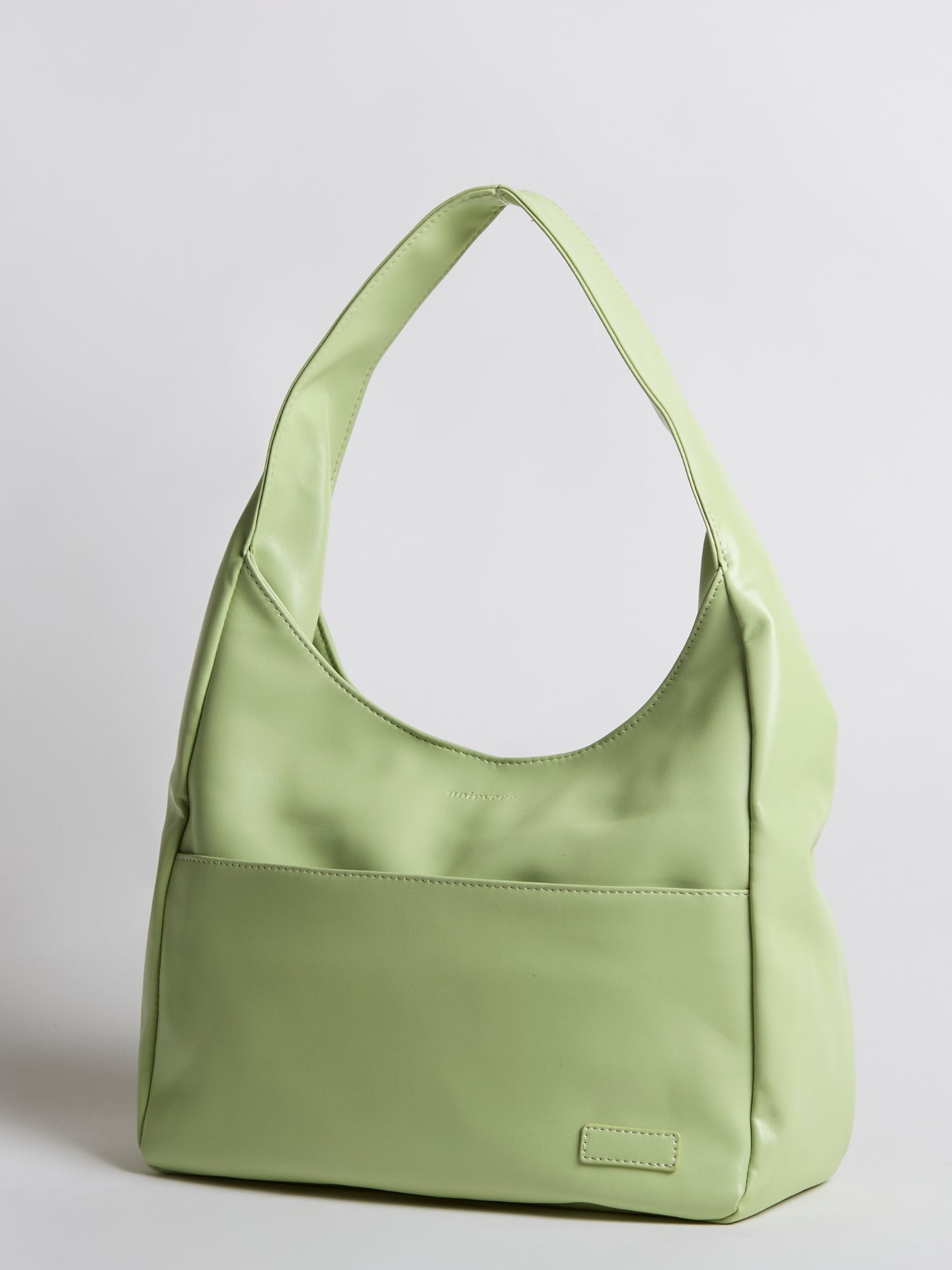 Simple Vegan Hobo Shoulder Bag - Empty Design