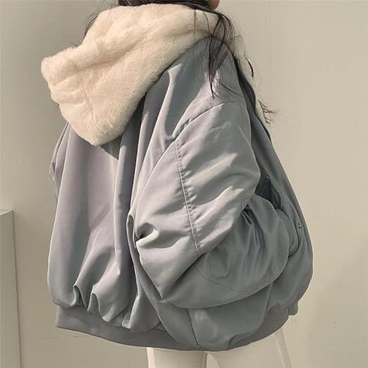 Oversized Women's Teddy Bomber Jacket