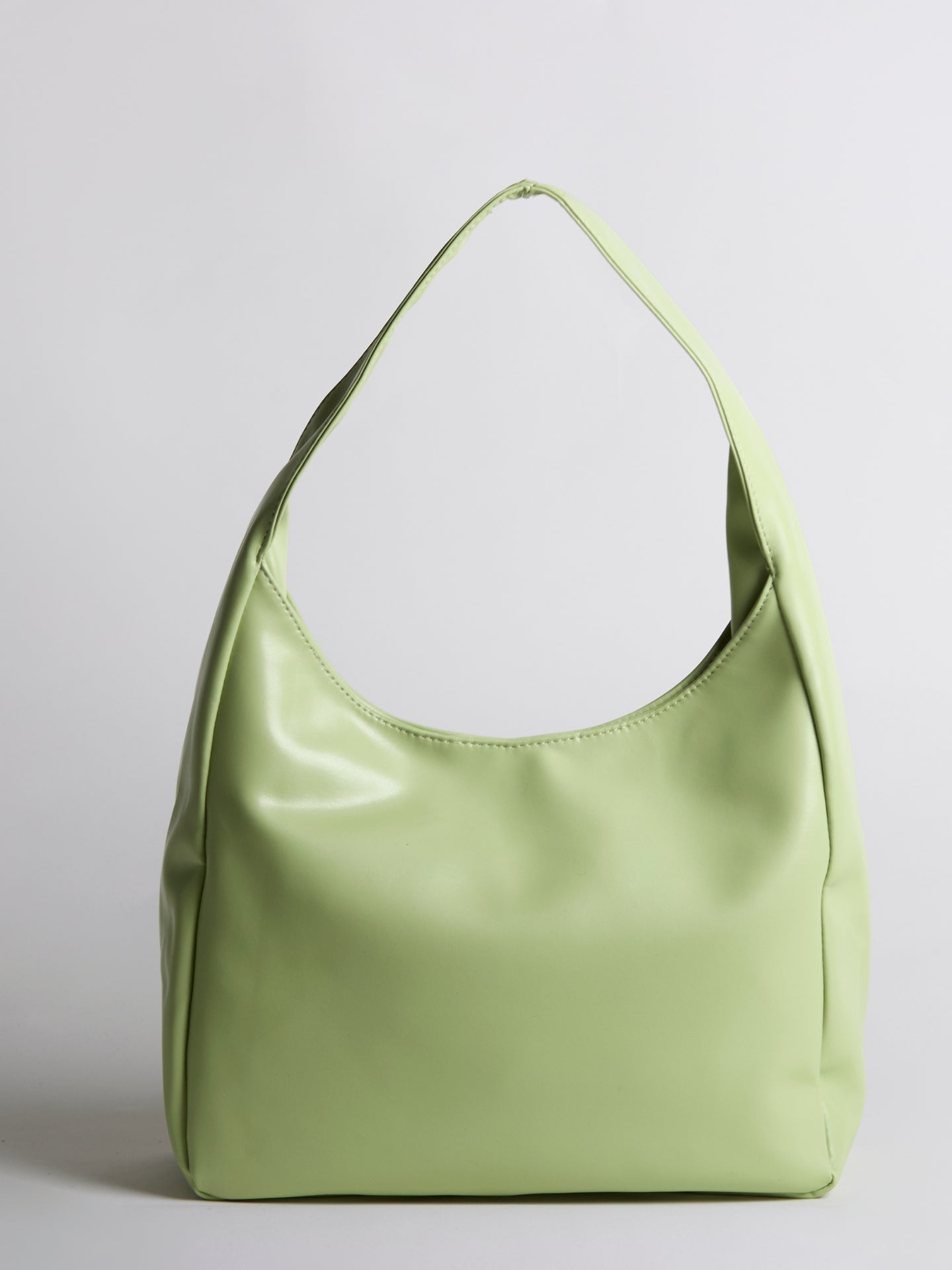 Simple Vegan Hobo Shoulder Bag - Empty Design