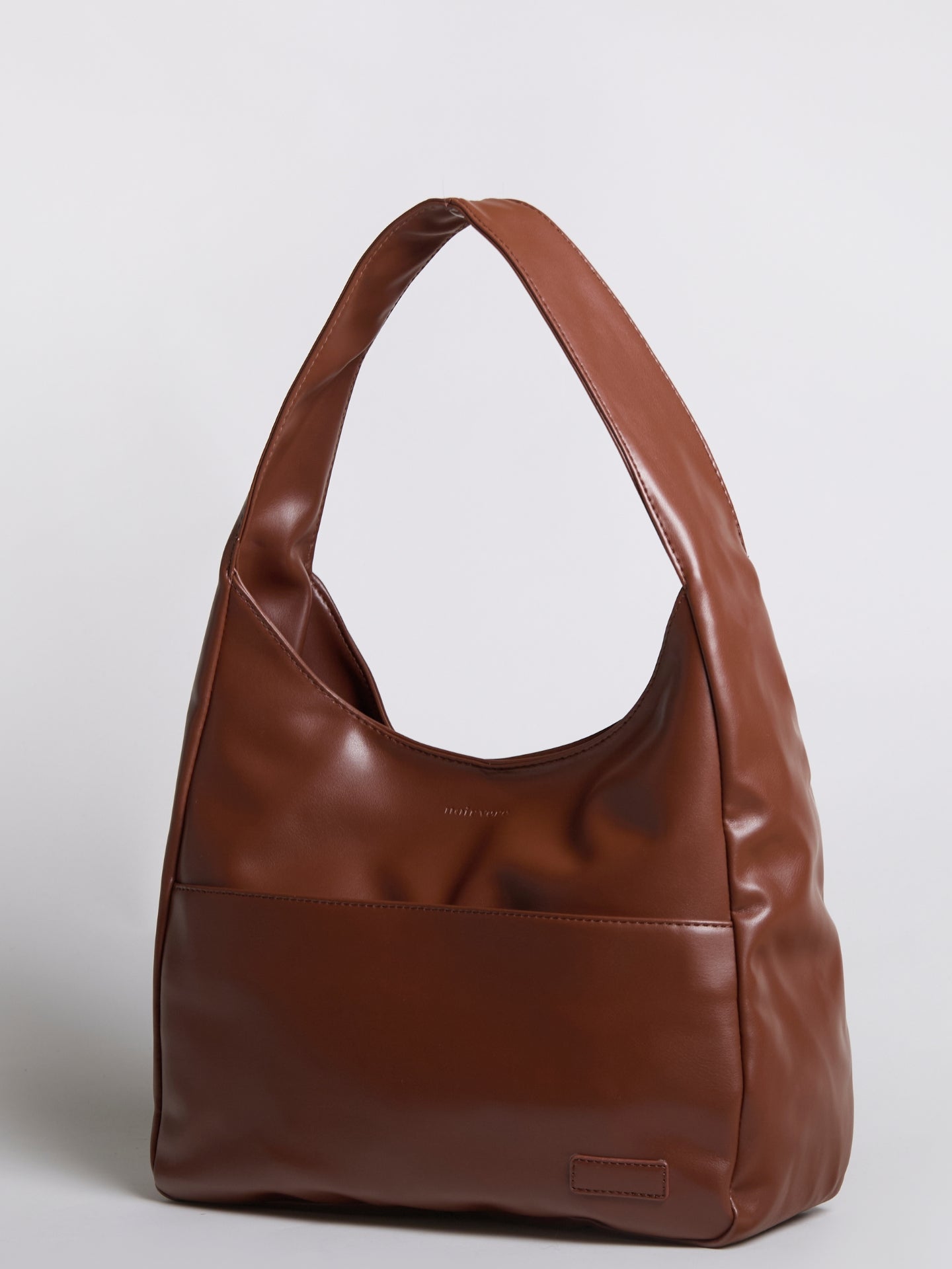 Simple Vegan Hobo Shoulder Bag - Empty Design