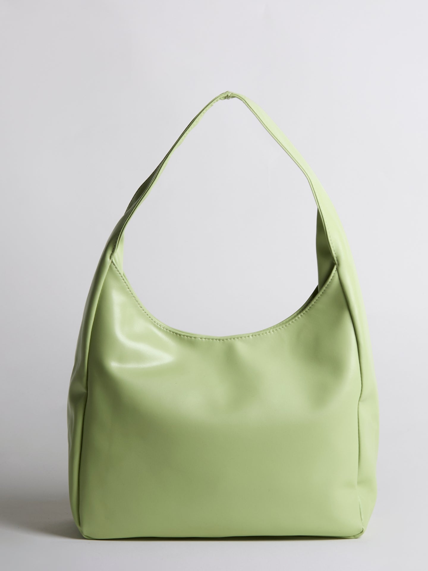 Simple Vegan Hobo Shoulder Bag - Empty Design