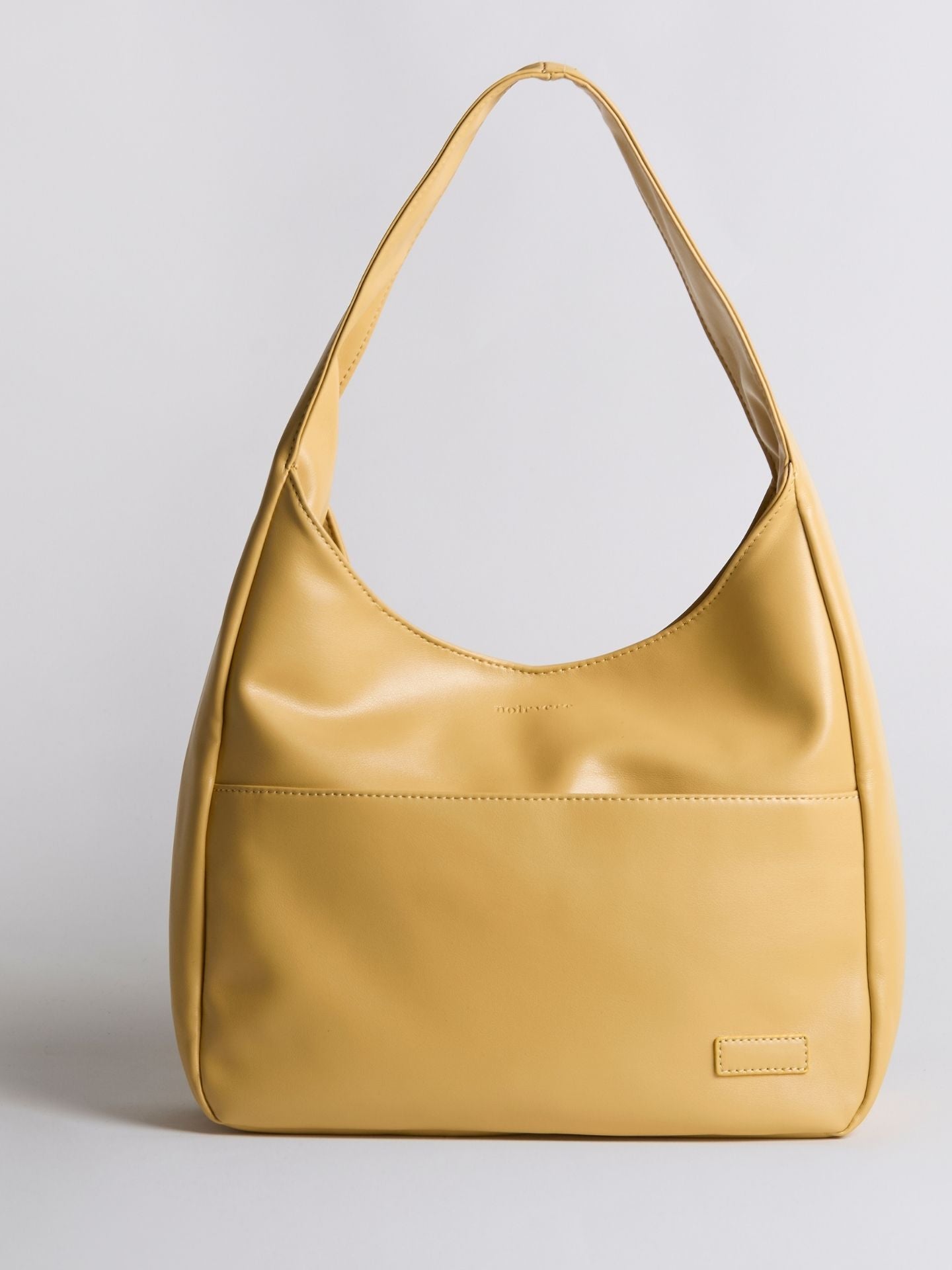 Simple Vegan Hobo Shoulder Bag - Empty Design