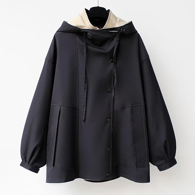 Women's Waterproof Hooded Raincoat - Perfect for Spring