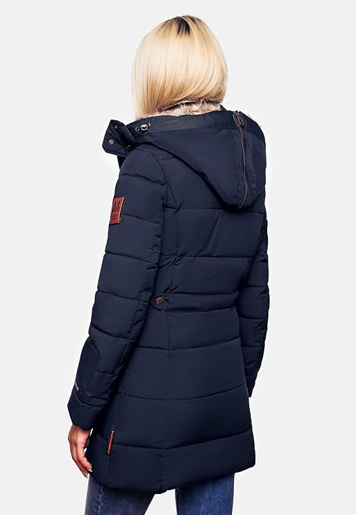 Women's Winter Puffer Jacket with Cozy Faux Fur Hood